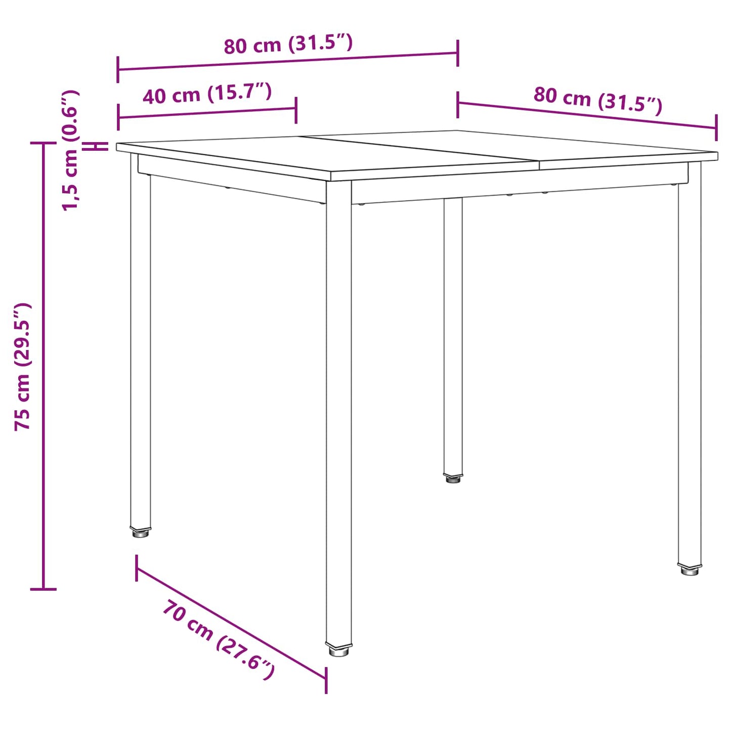 Eettafels METAAL