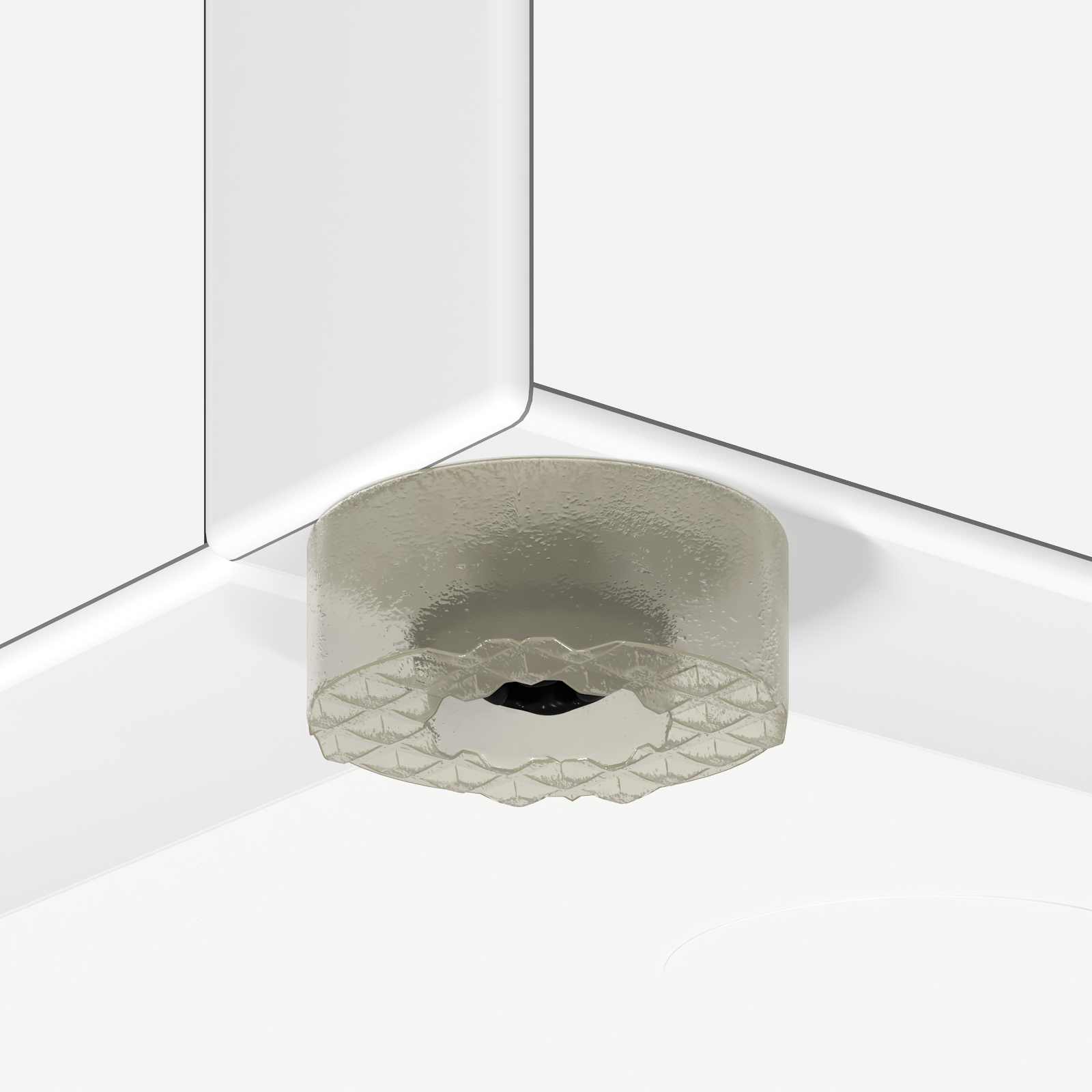 Paraplu Standaard Met Opslag Wit 25 X 24,5 X 64 Cm Bewerkt Hout
