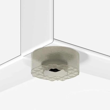 Paraplu Standaard Met Opslag Wit 25 X 24,5 X 64 Cm Bewerkt Hout