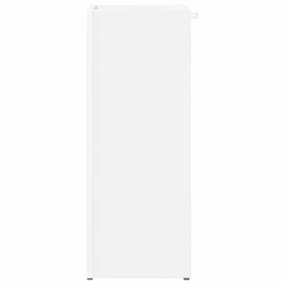 Paraplu Standaard Met Opslag Wit 25 X 24,5 X 64 Cm Bewerkt Hout