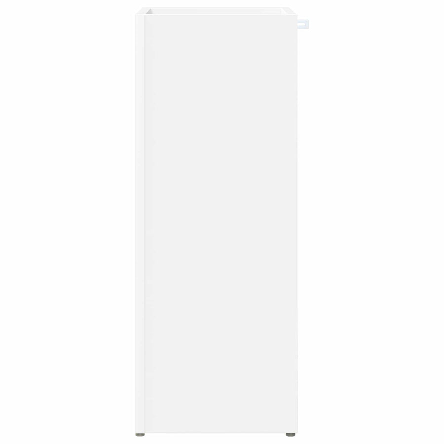 Paraplu Standaard Met Opslag Wit 25 X 24,5 X 64 Cm Bewerkt Hout