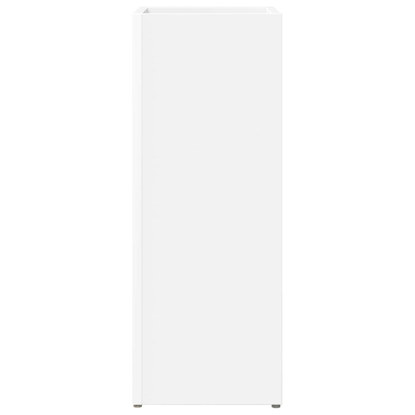 Paraplu Standaard Met Opslag Wit 25 X 24,5 X 64 Cm Bewerkt Hout
