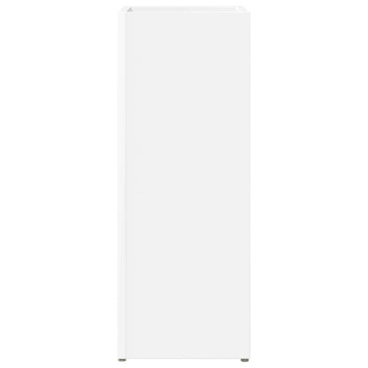 Paraplu Standaard Met Opslag Wit 25 X 24,5 X 64 Cm Bewerkt Hout