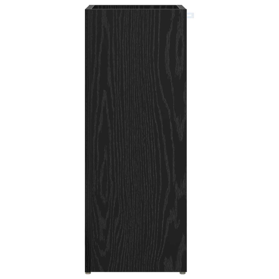 Paraplu Standaard Zwart Eiken 25 x 24,5 x 64 cm Bewerkt hout