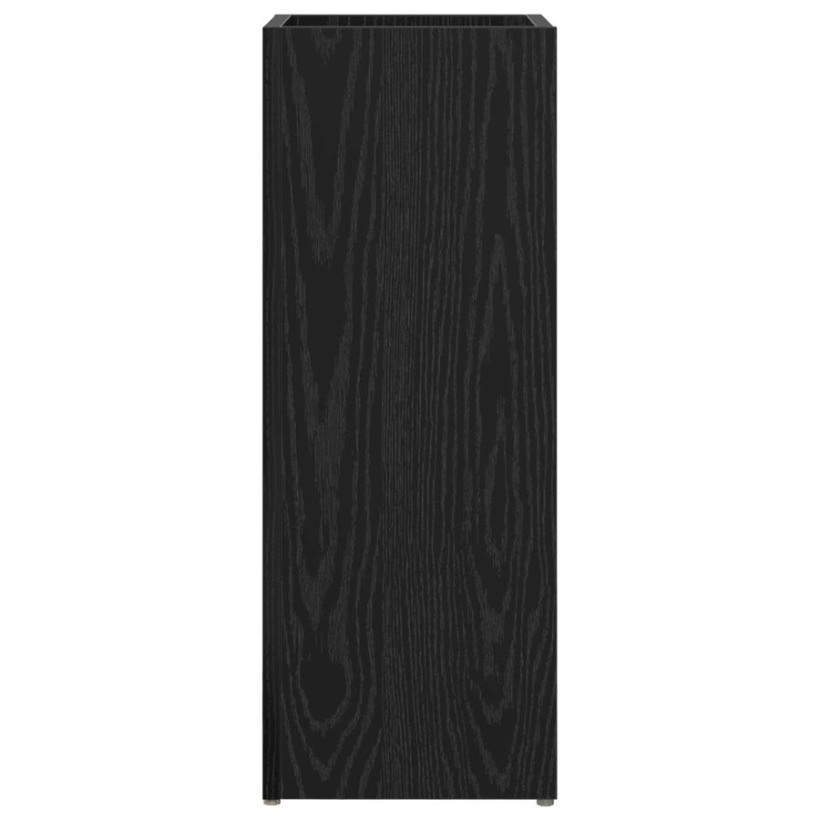 Paraplu Standaard Zwart Eiken 25 x 24,5 x 64 cm Bewerkt hout