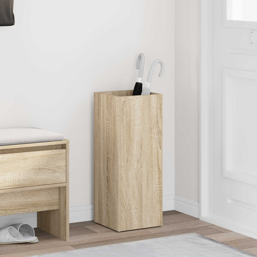 Paraplu Standaard Sonoma Eiken 25 x 24,5 x 64 cm Bewerkt hout
