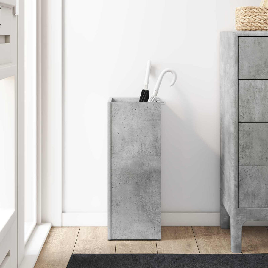 Paraplu Standaard Beton Grijs 25 x 24,5 x 64 cm Bewerkt hout