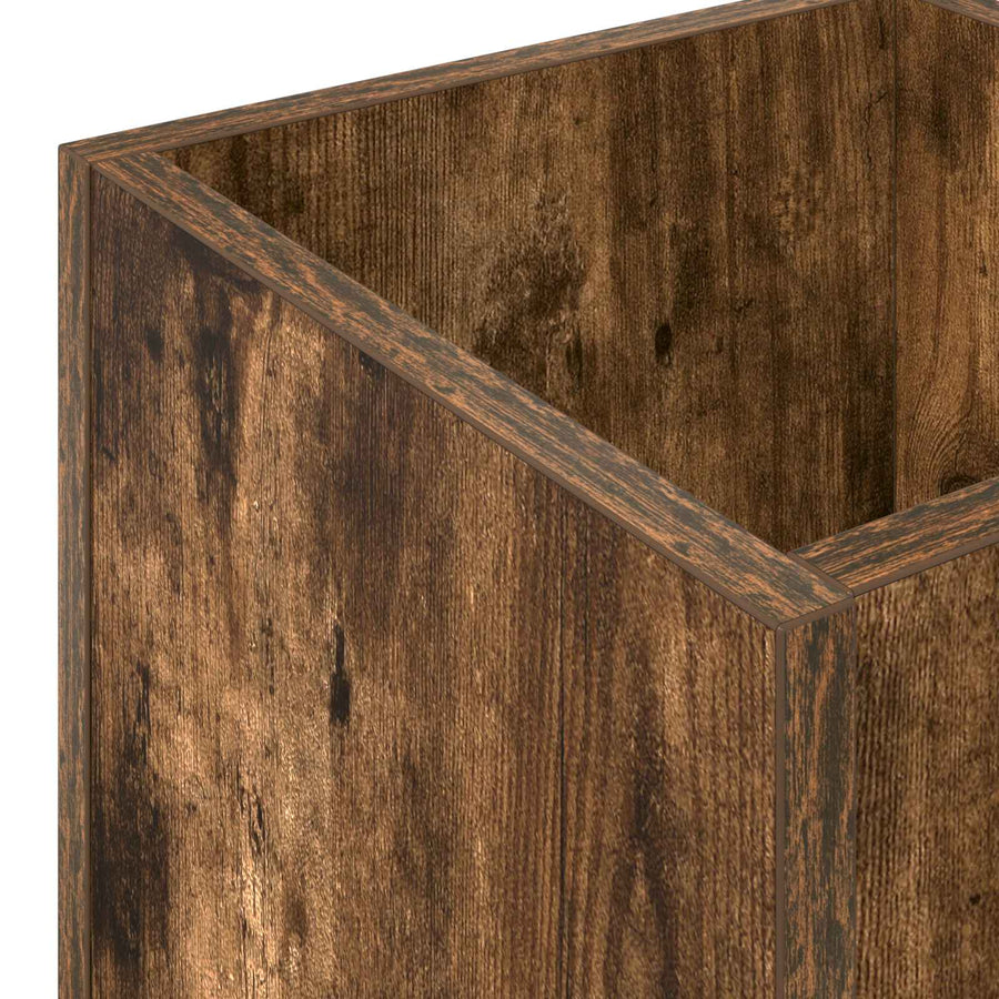 Paraplu Standaard Gerookt eiken 25 x 24,5 x 64 cm Bewerkt hout