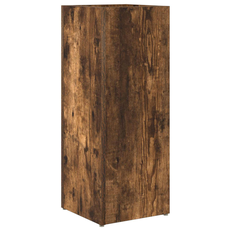 Paraplu Standaard Gerookt eiken 25 x 24,5 x 64 cm Bewerkt hout