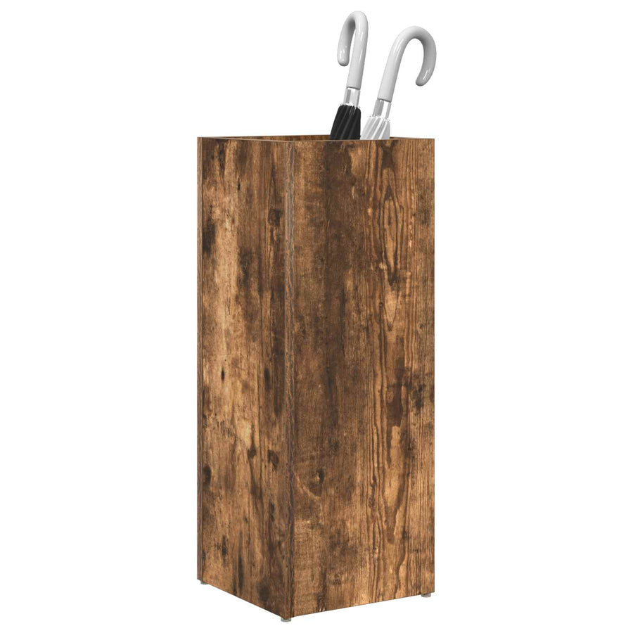 Paraplu Standaard Gerookt eiken 25 x 24,5 x 64 cm Bewerkt hout