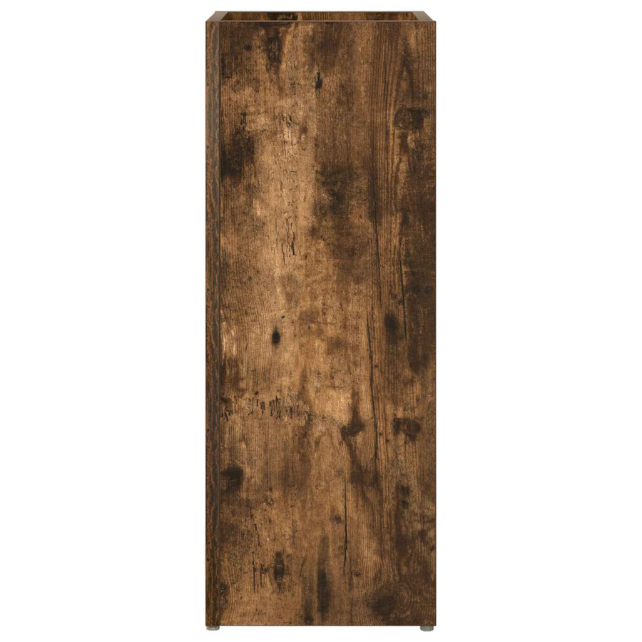 Paraplu Standaard Gerookt eiken 25 x 24,5 x 64 cm Bewerkt hout