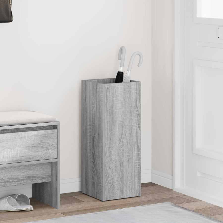 Paraplu Standaard Grijs Sonoma 25 x 24,5 x 64 cm Bewerkt hout