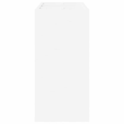 Paraplu Standaard Met Opslag Wit 65 X 24 X 50 Cm Bewerkt Hout