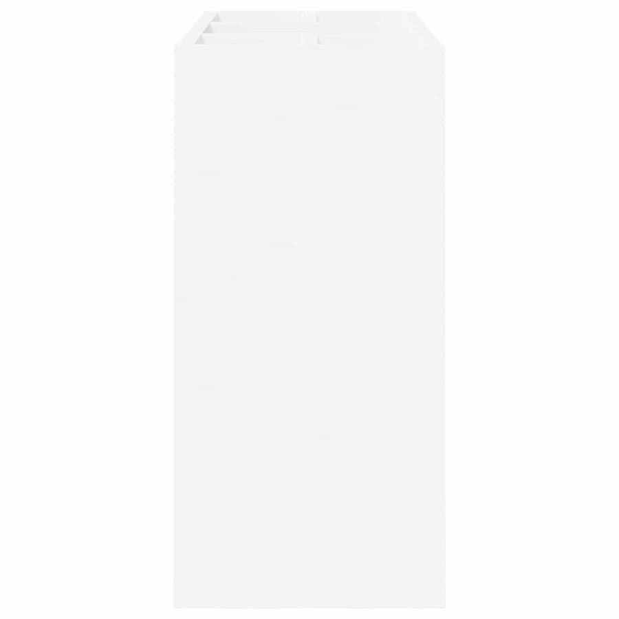Paraplu Standaard Met Opslag Wit 65 X 24 X 50 Cm Bewerkt Hout
