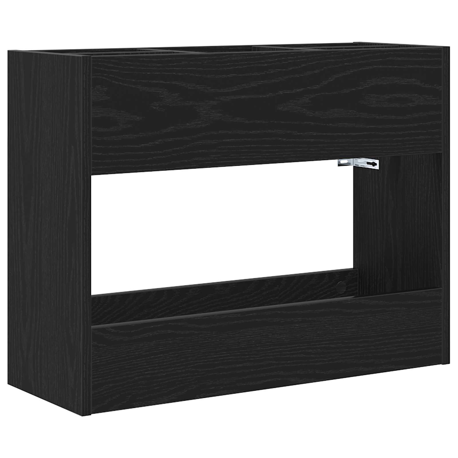 Paraplu Standaard Zwart Eiken 65 x 24 x 50 cm Bewerkt hout