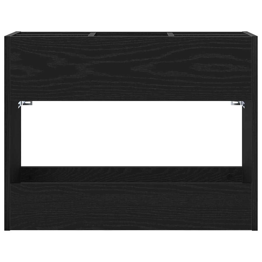 Paraplu Standaard Zwart Eiken 65 x 24 x 50 cm Bewerkt hout