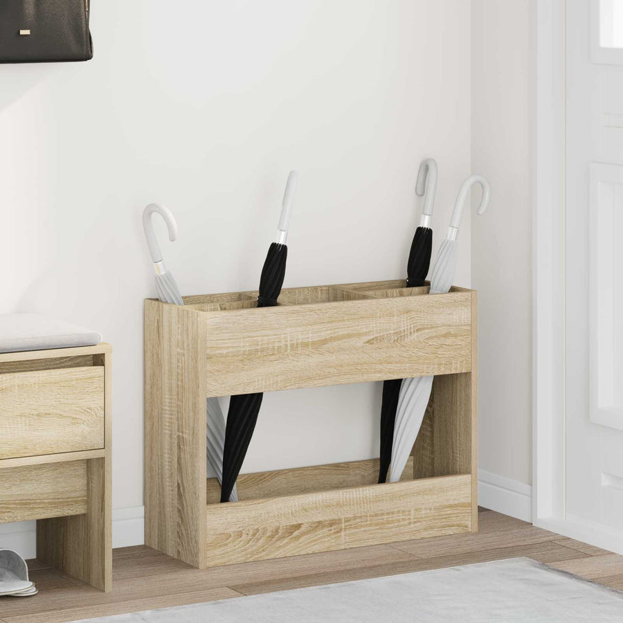 Paraplu Standaard Sonoma Eiken 65 x 24 x 50 cm Bewerkt hout