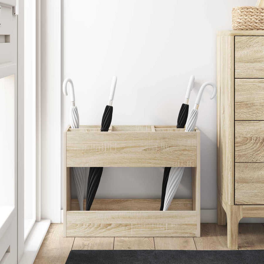Paraplu Standaard Sonoma Eiken 65 x 24 x 50 cm Bewerkt hout