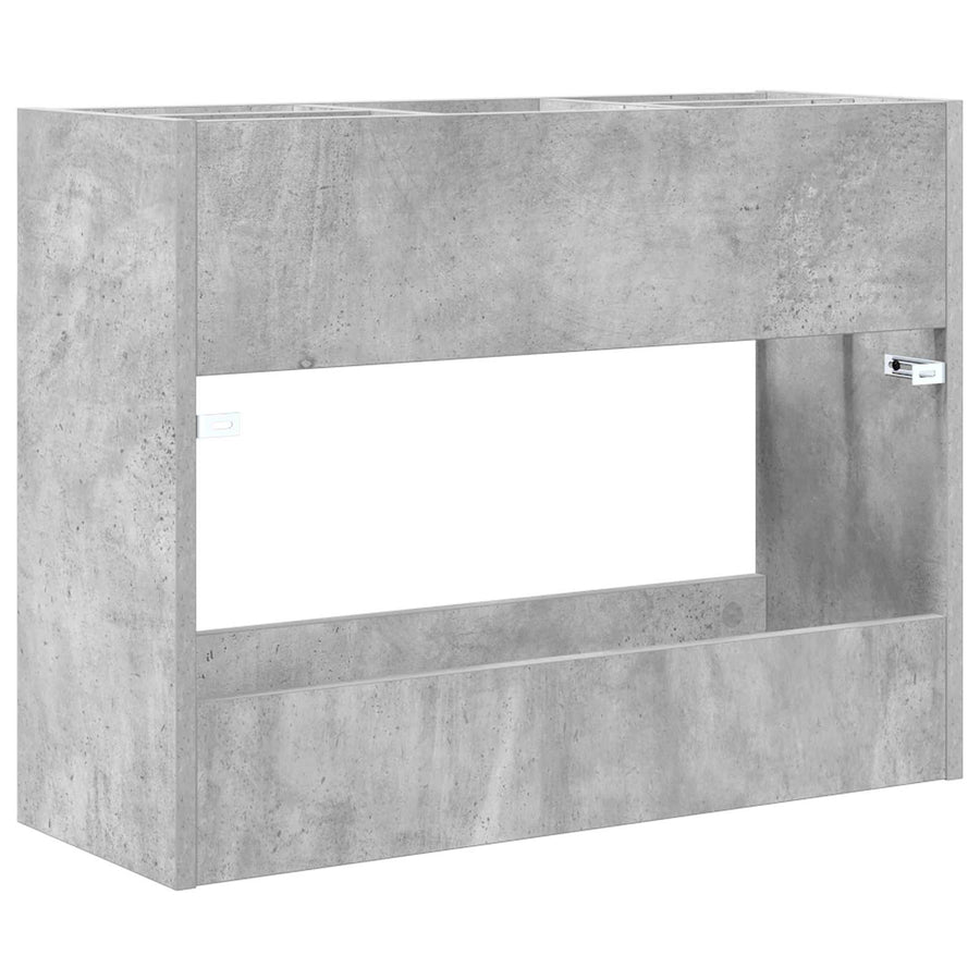 Paraplu Standaard Beton Grijs 65 x 24 x 50 cm Bewerkt hout