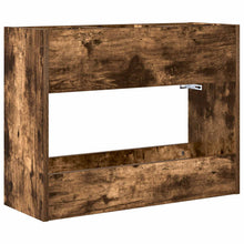 Paraplu Standaard Gerookt eiken 65 x 24 x 50 cm Bewerkt hout
