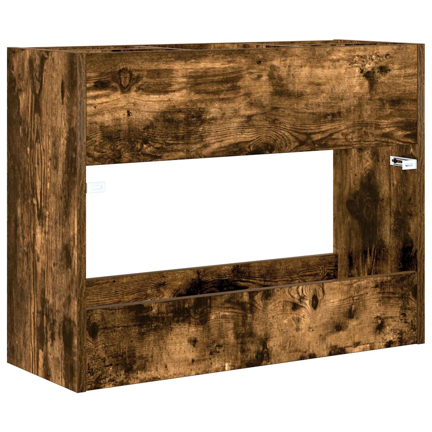 Paraplu Standaard Gerookt eiken 65 x 24 x 50 cm Bewerkt hout