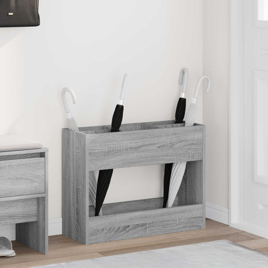 Paraplu Standaard Grijs Sonoma 65 x 24 x 50 cm Bewerkt hout
