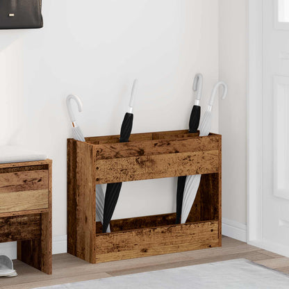 Paraplu Standaard Oudhout 65 x 24 x 50 cm Bewerkt hout