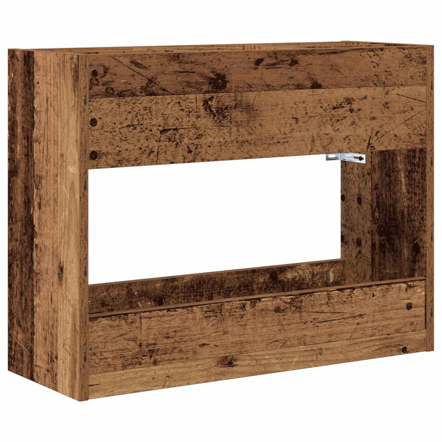 Paraplu Standaard Oudhout 65 x 24 x 50 cm Bewerkt hout