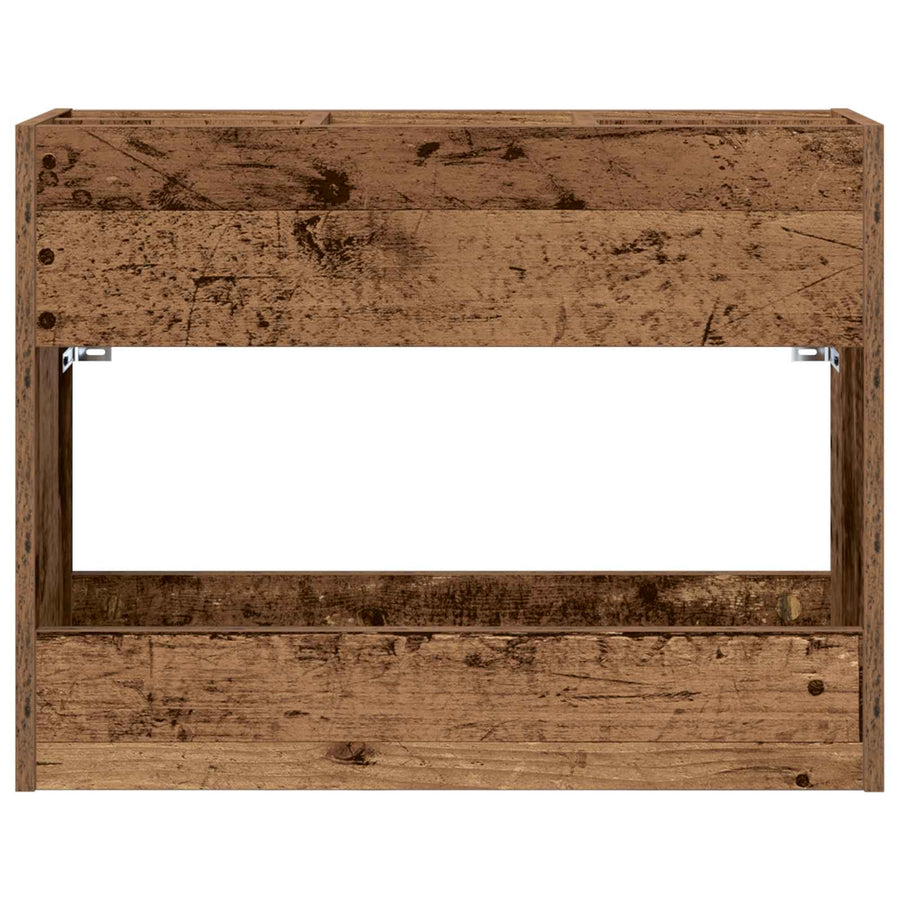 Paraplu Standaard Oudhout 65 x 24 x 50 cm Bewerkt hout