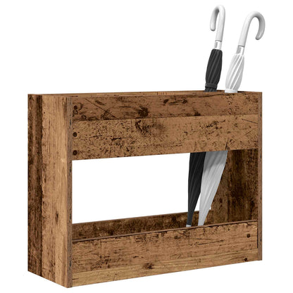 Paraplu Standaard Oudhout 65 x 24 x 50 cm Bewerkt hout