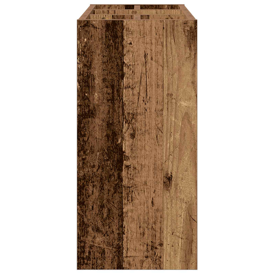 Paraplu Standaard Oudhout 65 x 24 x 50 cm Bewerkt hout