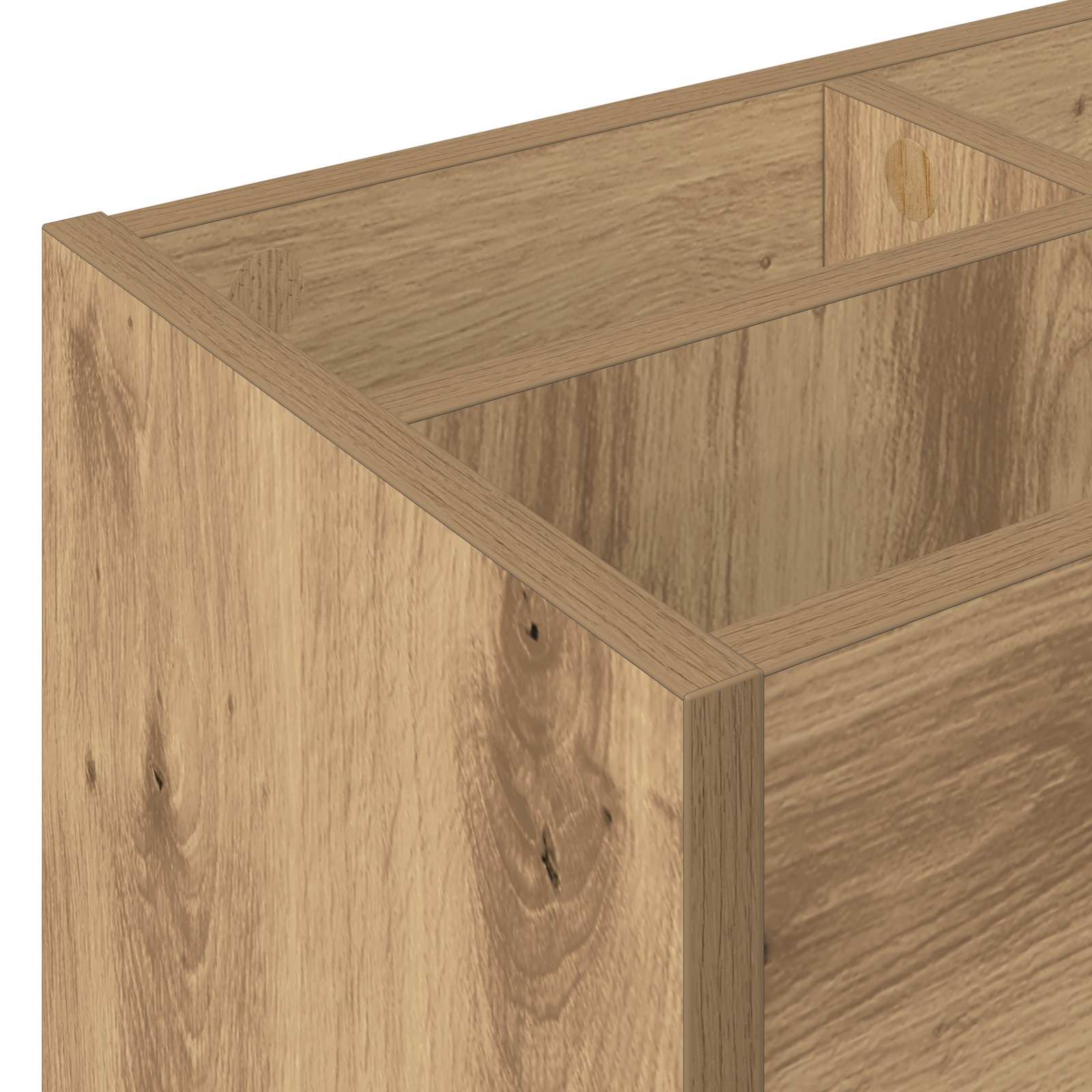 Paraplu Standaard Artisan Eiken 65 x 24 x 50 cm Bewerkt hout