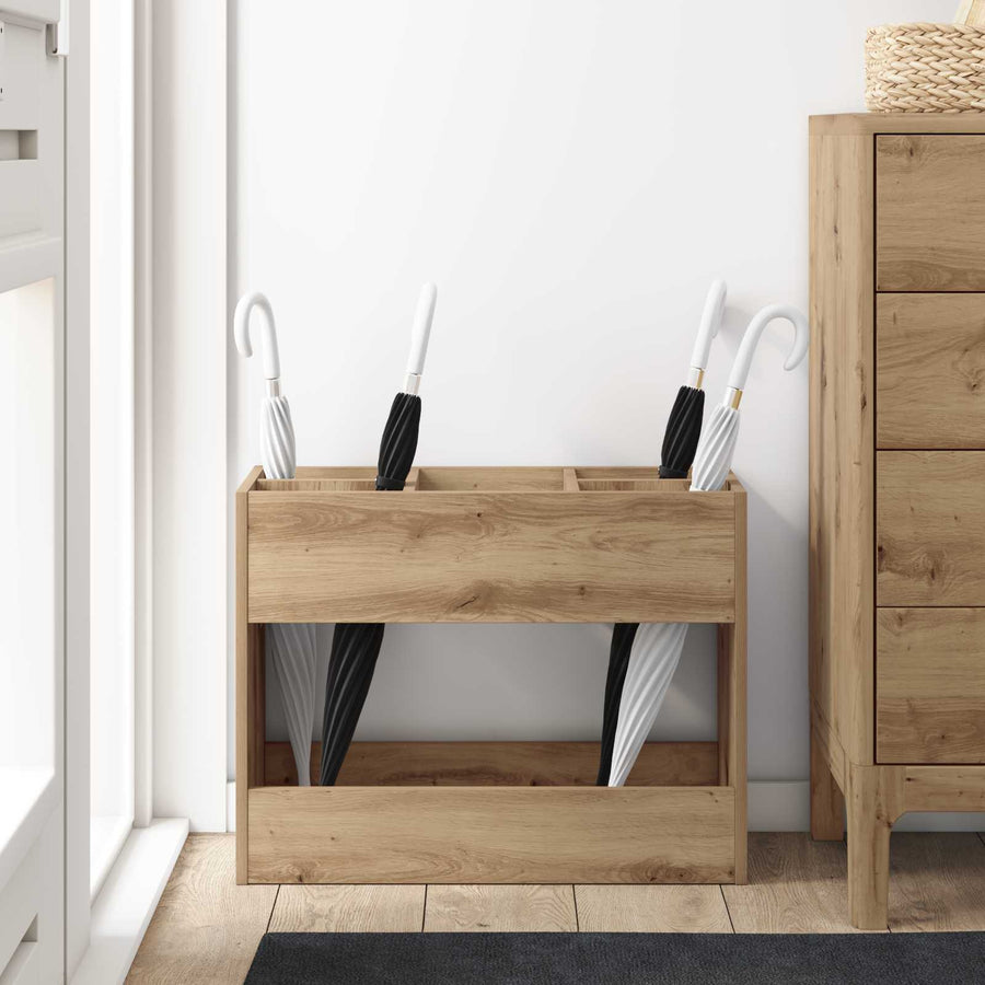Paraplu Standaard Artisan Eiken 65 x 24 x 50 cm Bewerkt hout