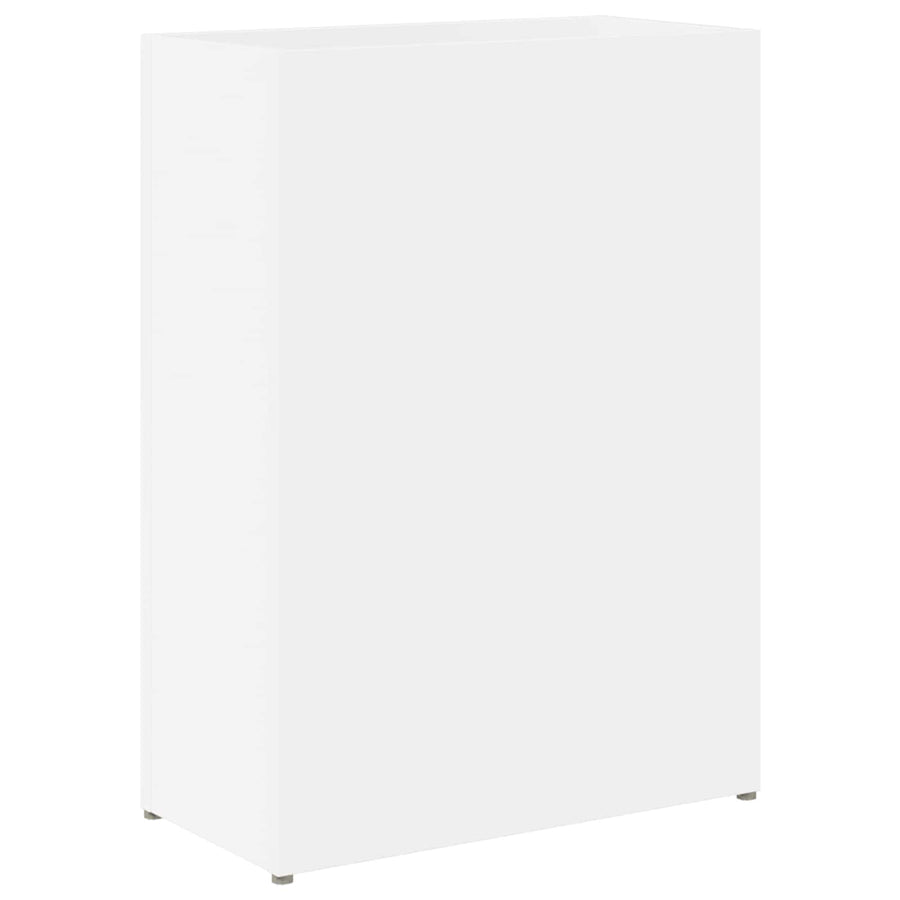 Paraplu Standaard Met Opslag Wit 40 X 20 X 55,5 Cm Bewerkt Hout