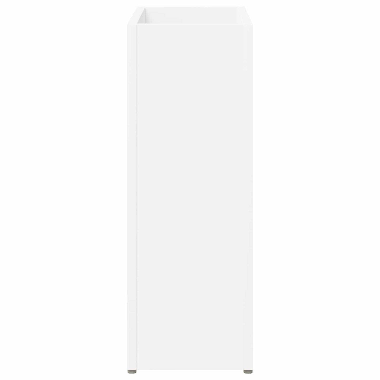 Paraplu Standaard Met Opslag Wit 40 X 20 X 55,5 Cm Bewerkt Hout