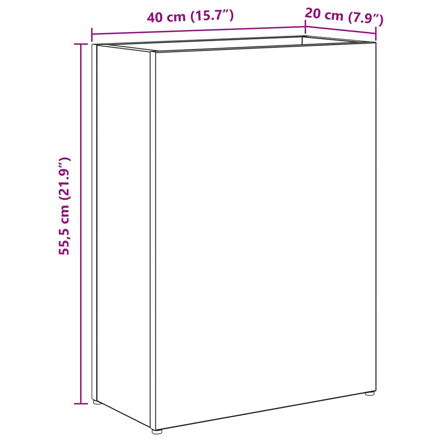 Paraplu Standaard Met Opslag Wit 40 X 20 X 55,5 Cm Bewerkt Hout