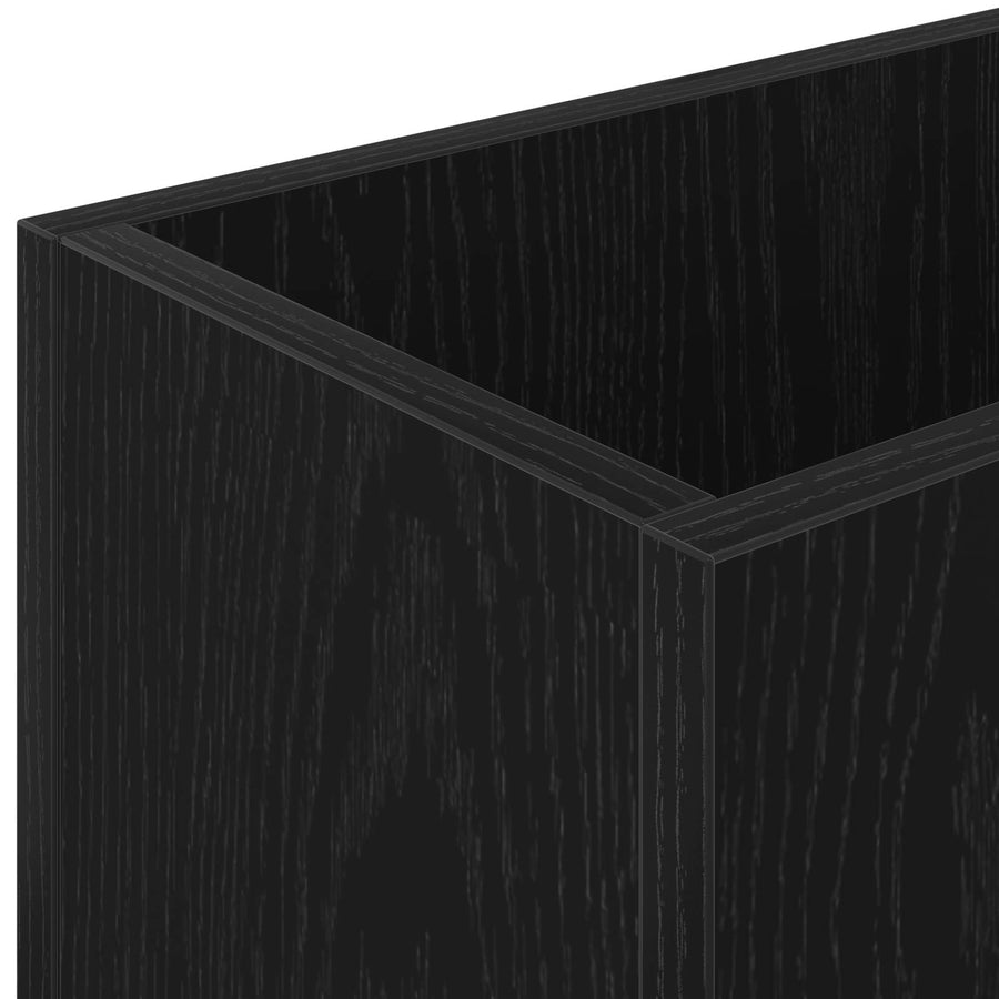 Paraplu Standaard Zwart Eiken 40 x 20 x 55,5 cm Bewerkt hout