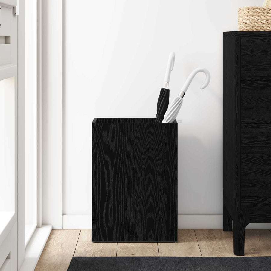 Paraplu Standaard Zwart Eiken 40 x 20 x 55,5 cm Bewerkt hout