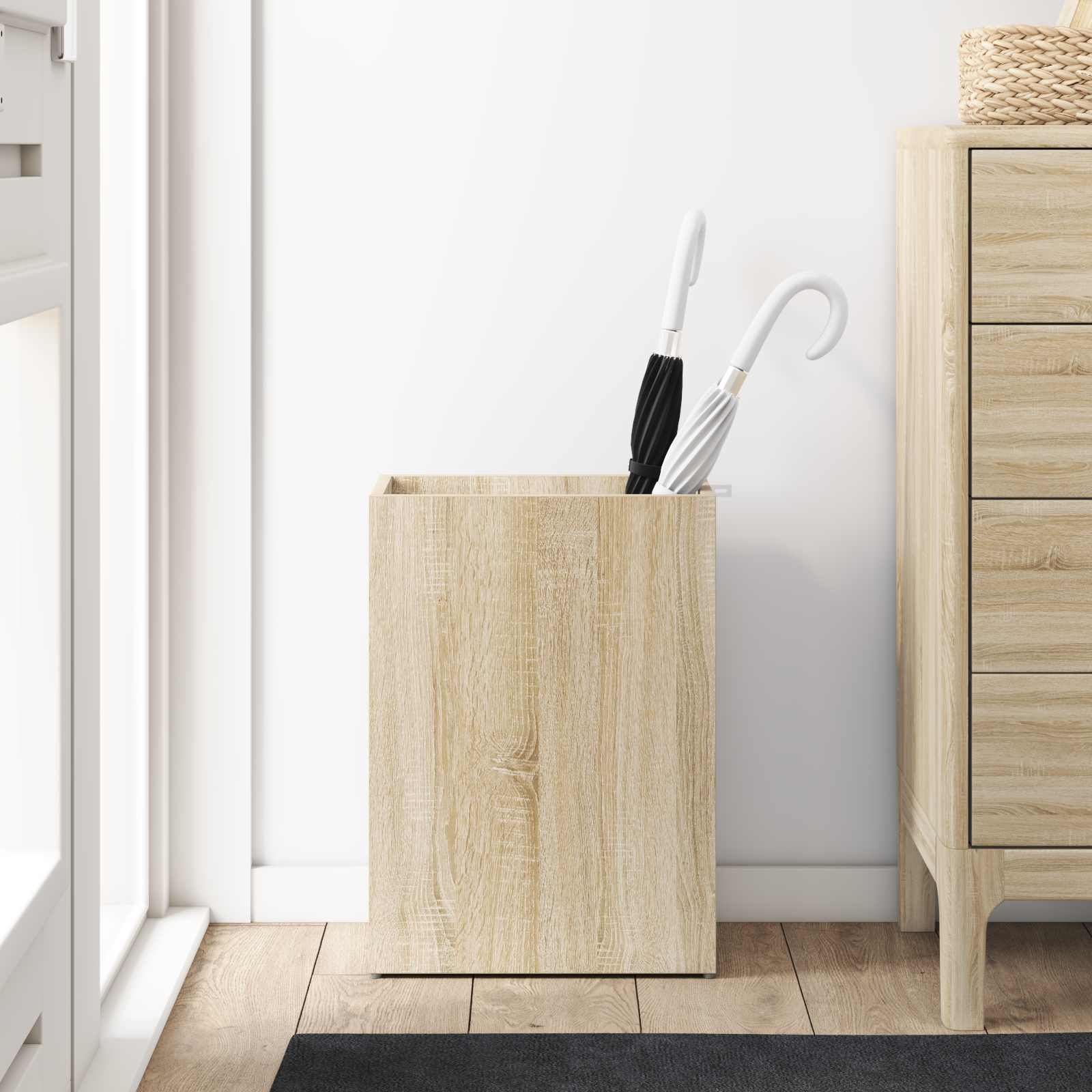 Paraplu Standaard Sonoma Eiken 40 x 20 x 55,5 cm Bewerkt hout