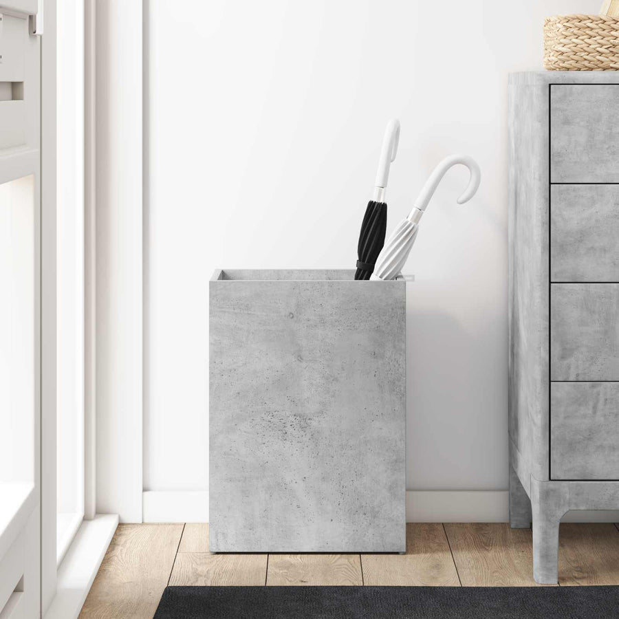 Paraplu Standaard Beton Grijs 40 x 20 x 55,5 cm Bewerkt hout