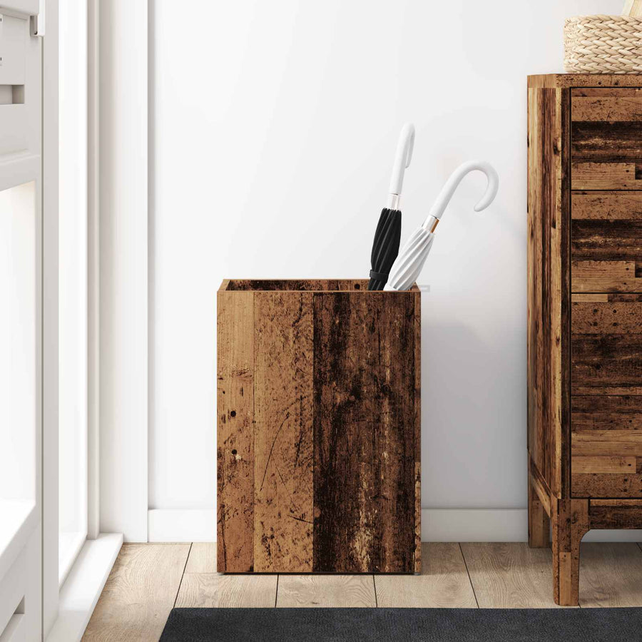 Paraplu Standaard Oudhout 40 x 20 x 55,5 cm Bewerkt hout
