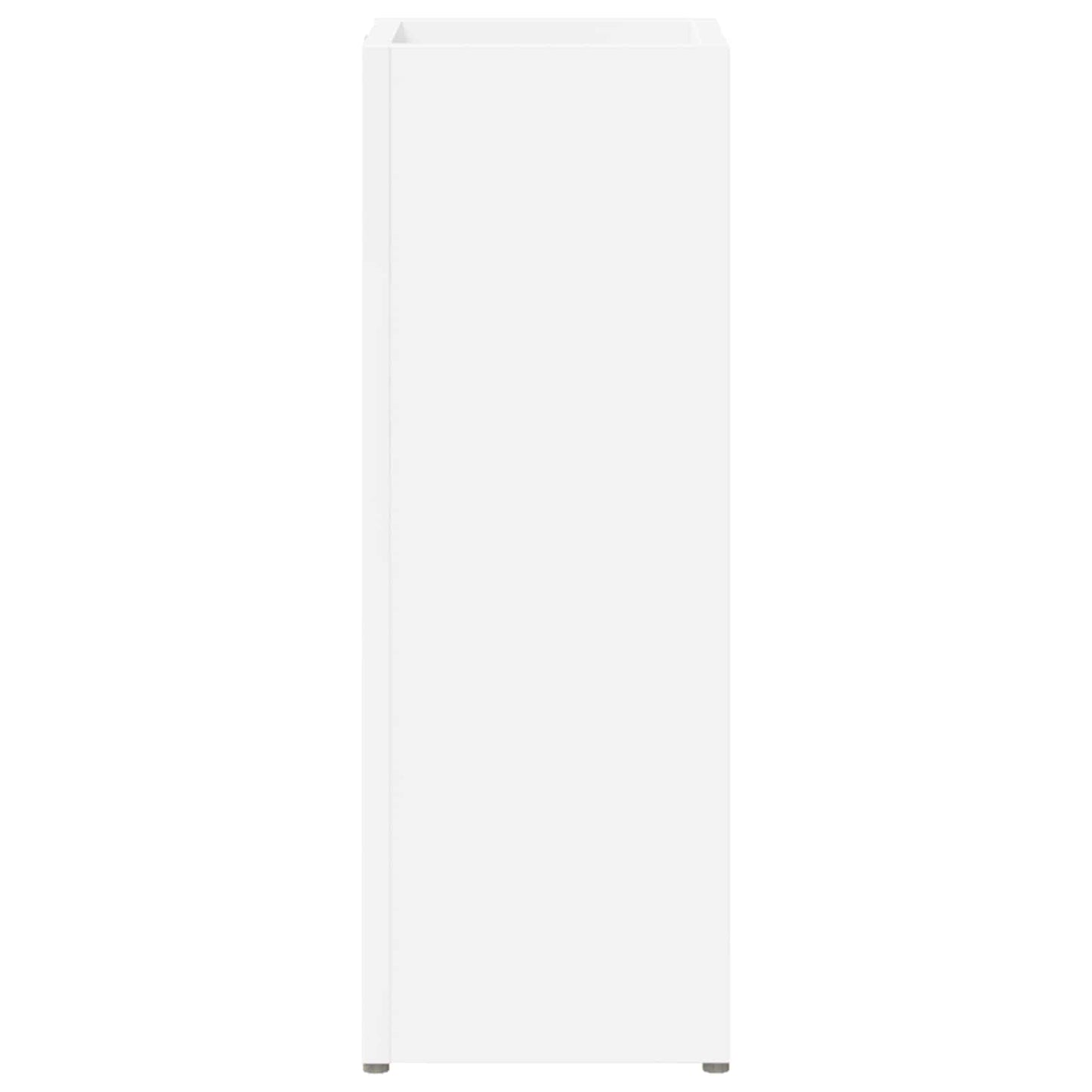 Paraplu Standaard Met Opslag Wit 20 X 20 X 55,5 Cm Bewerkt Hout