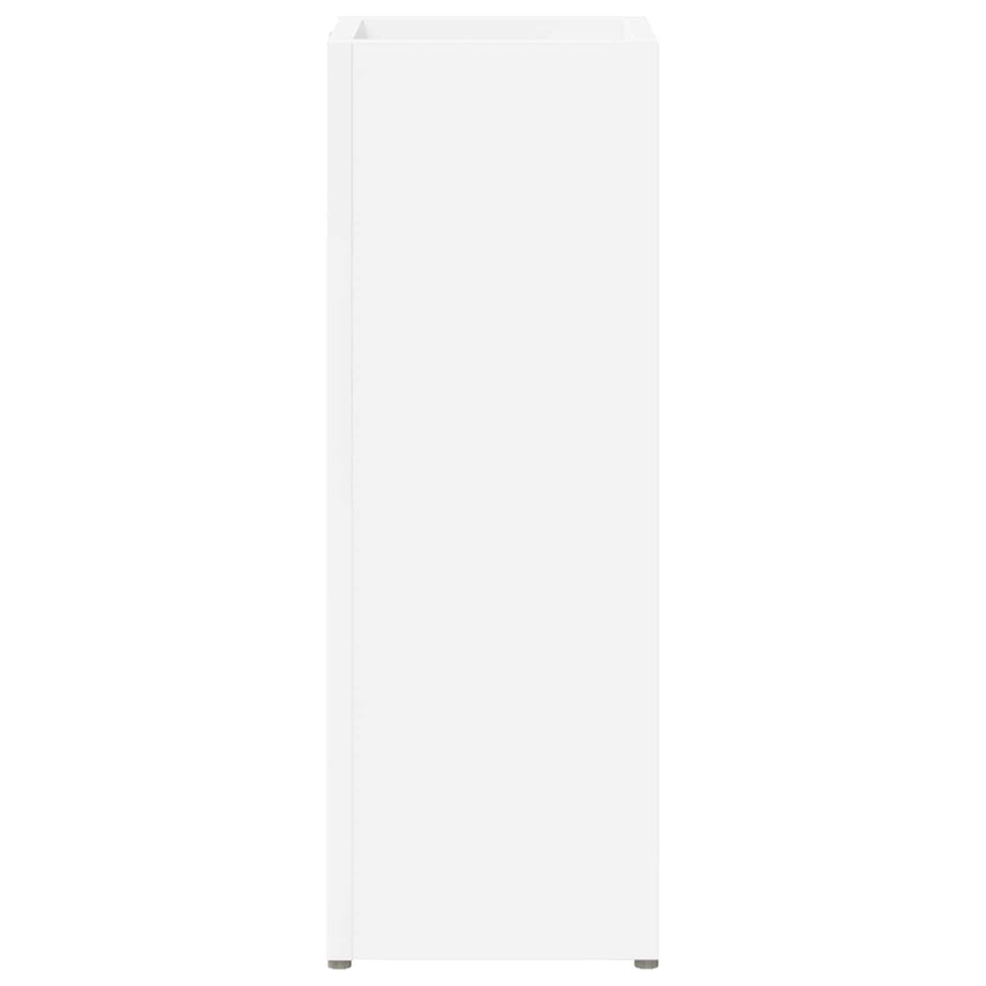 Paraplu Standaard Met Opslag Wit 20 X 20 X 55,5 Cm Bewerkt Hout