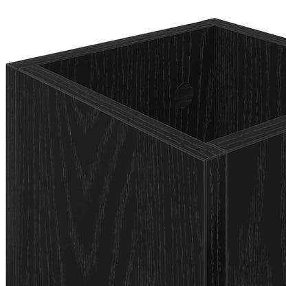 Paraplu Standaard Zwart Eiken 20 x 20 x 55,5 cm Bewerkt hout