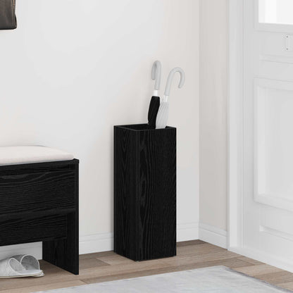 Paraplu Standaard Zwart Eiken 20 x 20 x 55,5 cm Bewerkt hout
