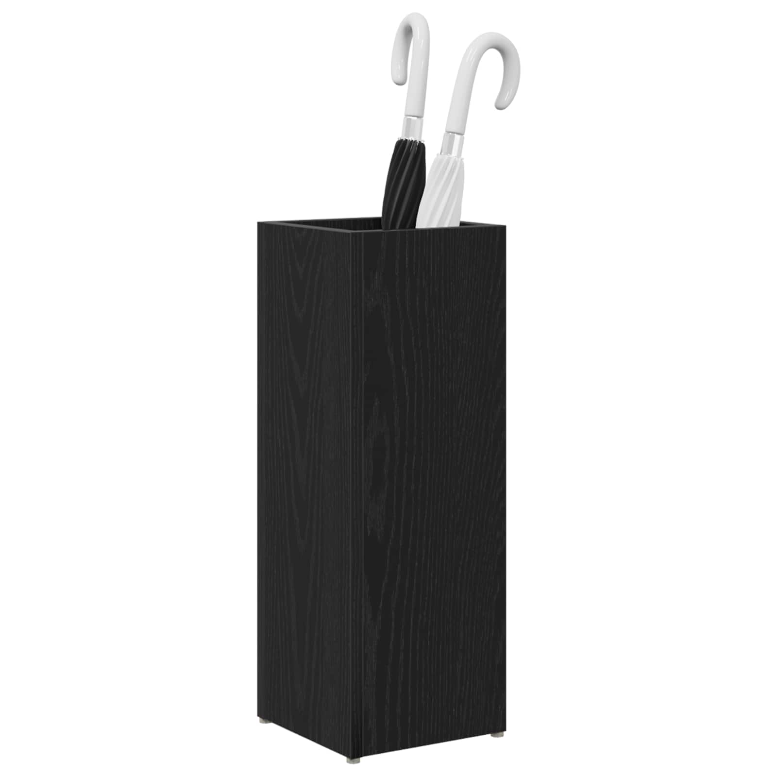Paraplu Standaard Zwart Eiken 20 x 20 x 55,5 cm Bewerkt hout