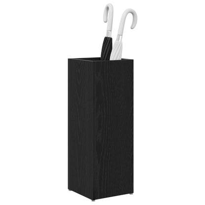 Paraplu Standaard Zwart Eiken 20 x 20 x 55,5 cm Bewerkt hout