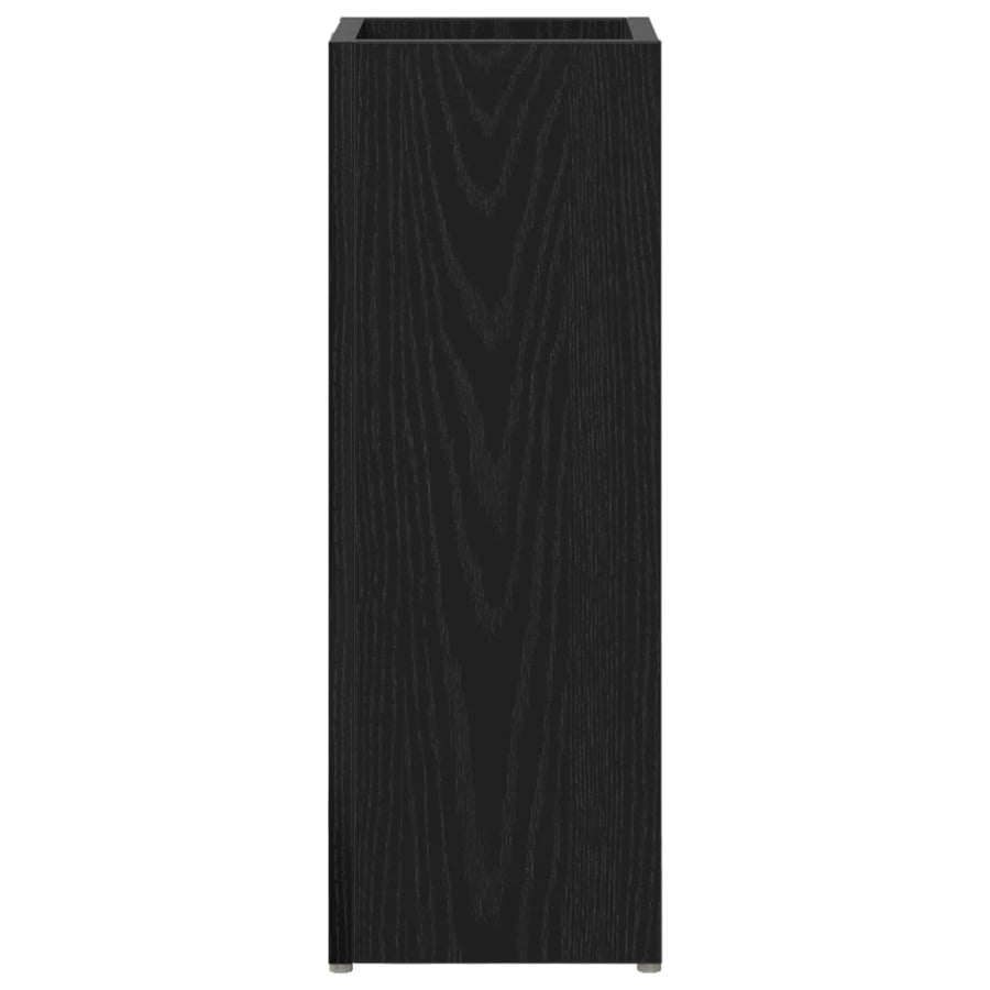 Paraplu Standaard Zwart Eiken 20 x 20 x 55,5 cm Bewerkt hout