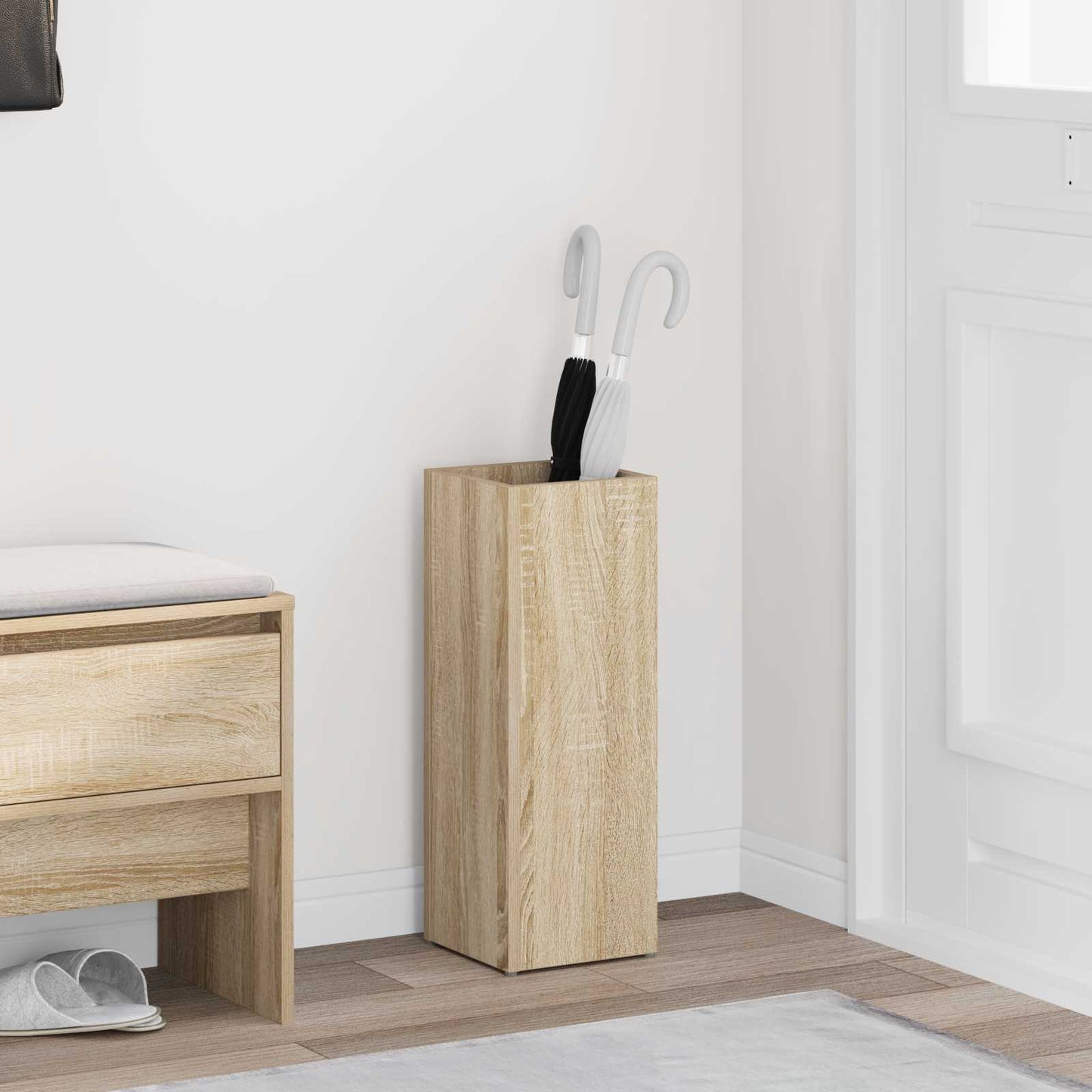 Paraplu Standaard Sonoma Eiken 20 x 20 x 55,5 cm Bewerkt hout