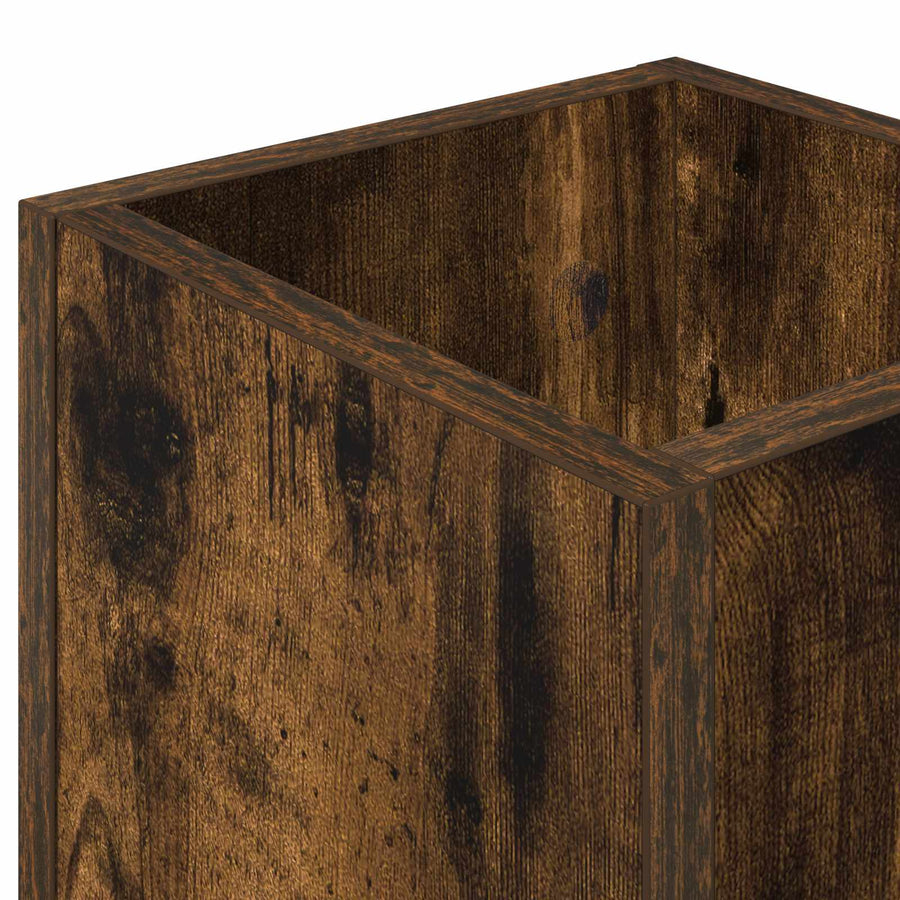 Paraplu Standaard Gerookt eiken 20 x 20 x 55,5 cm Bewerkt hout